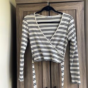 EUC Zara wrap sweater